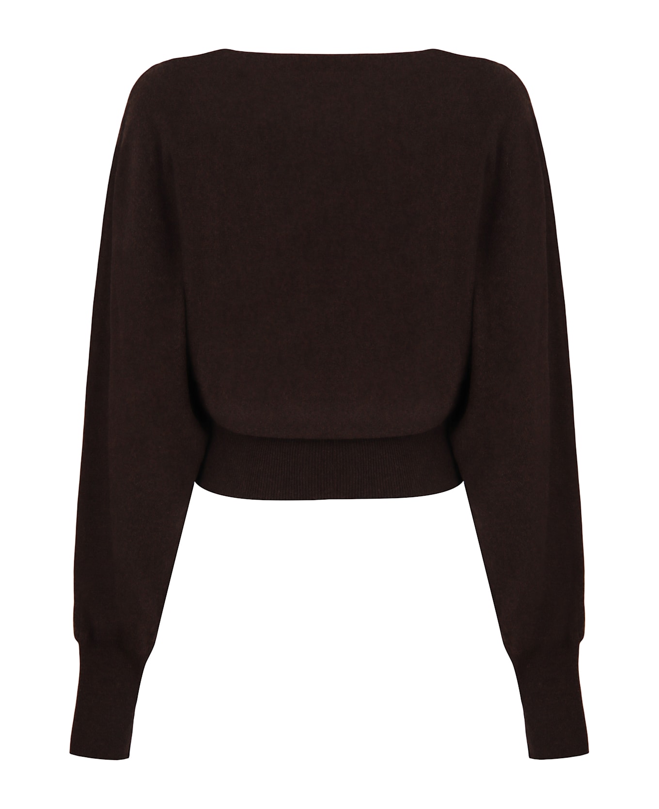 Alberta Ferretti Sweater In Mixed Wool - brown