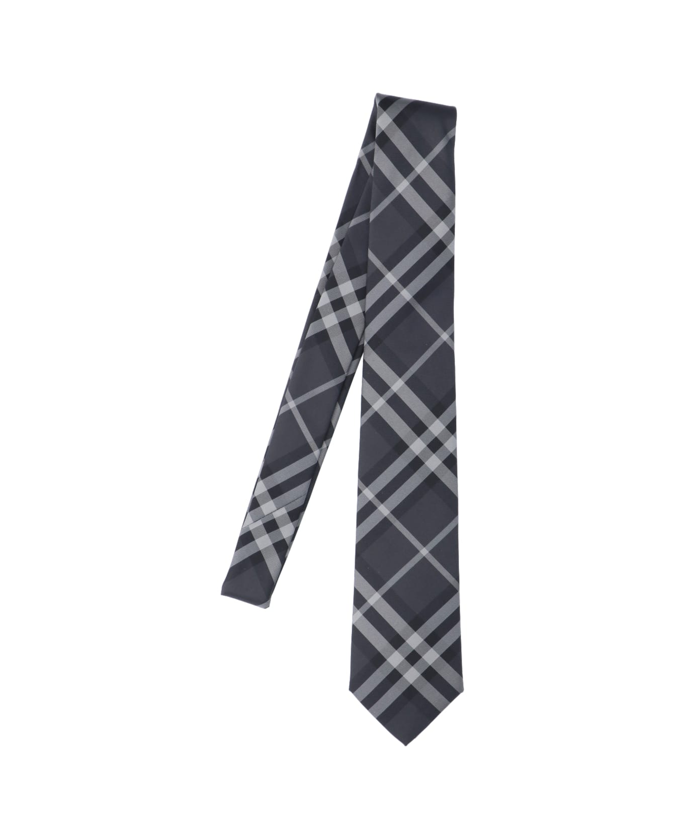 Burberry Tartan Tie - Gray
