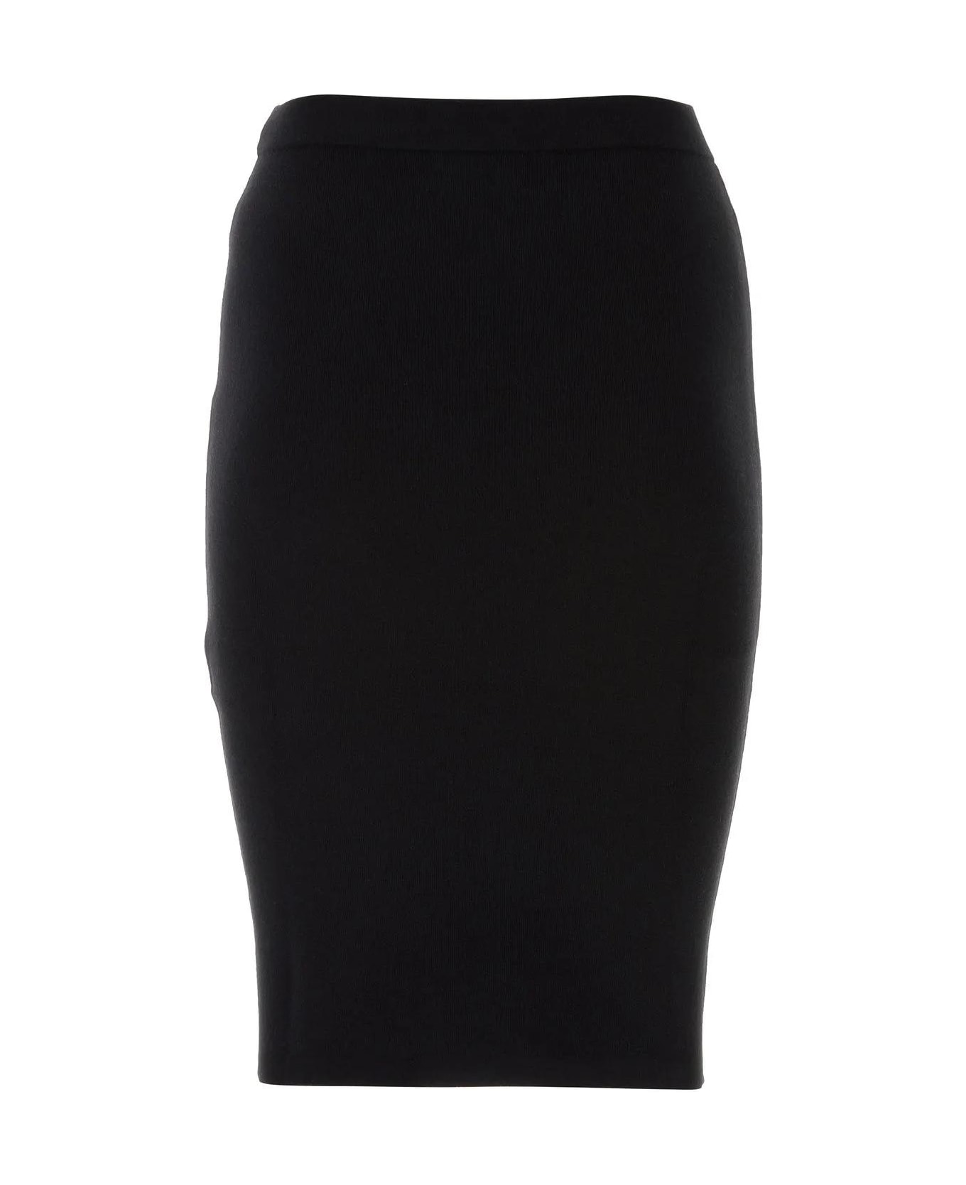 Saint Laurent Midi Skirt - BLACK