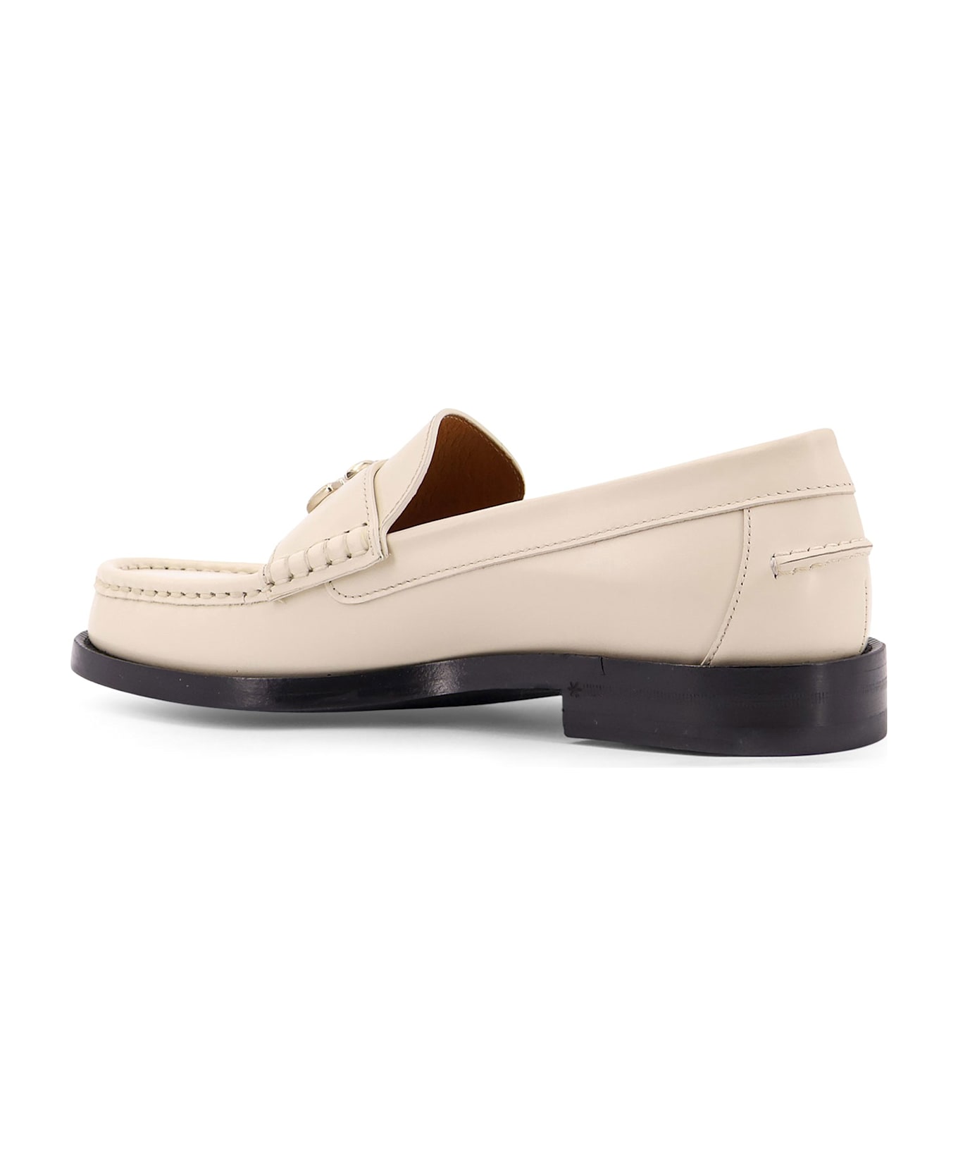 Gucci Leather Loafers - White