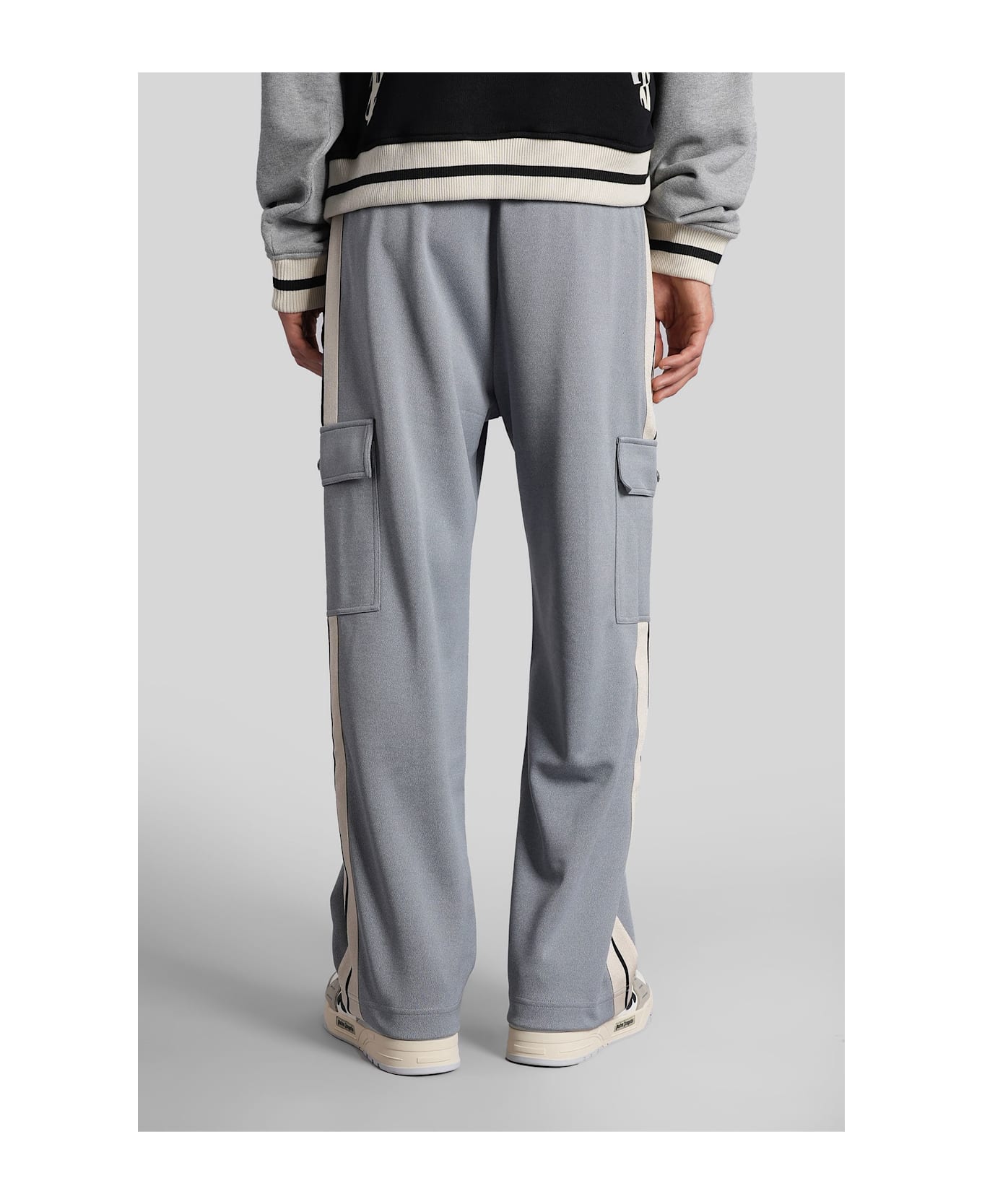 Palm Angels Pants In Cyan Polyester - cyan