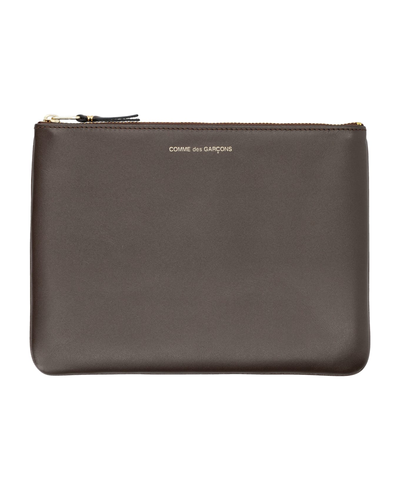 Comme des Garçons Wallet Classic Leather Pouch - BROWN
