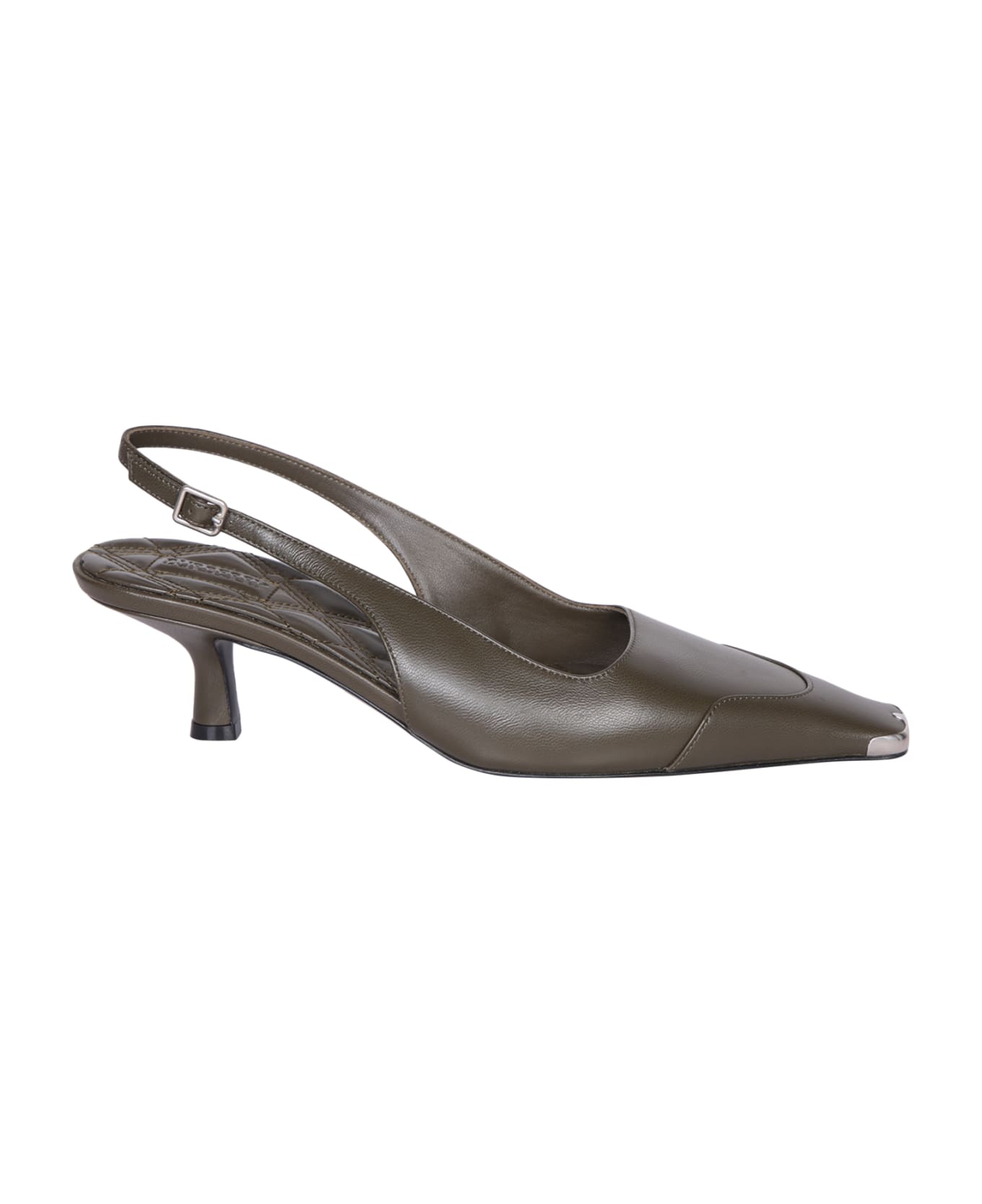 Burberry Black Heel Slingback - Black