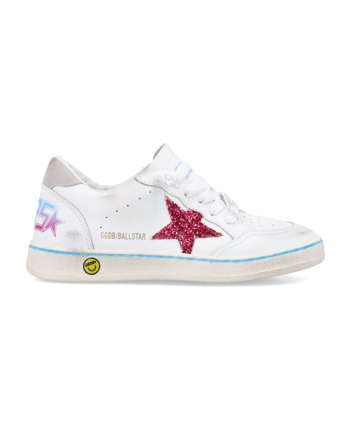 Golden Goose Ballstar Sneakers - WHITE/LIGHT GREY