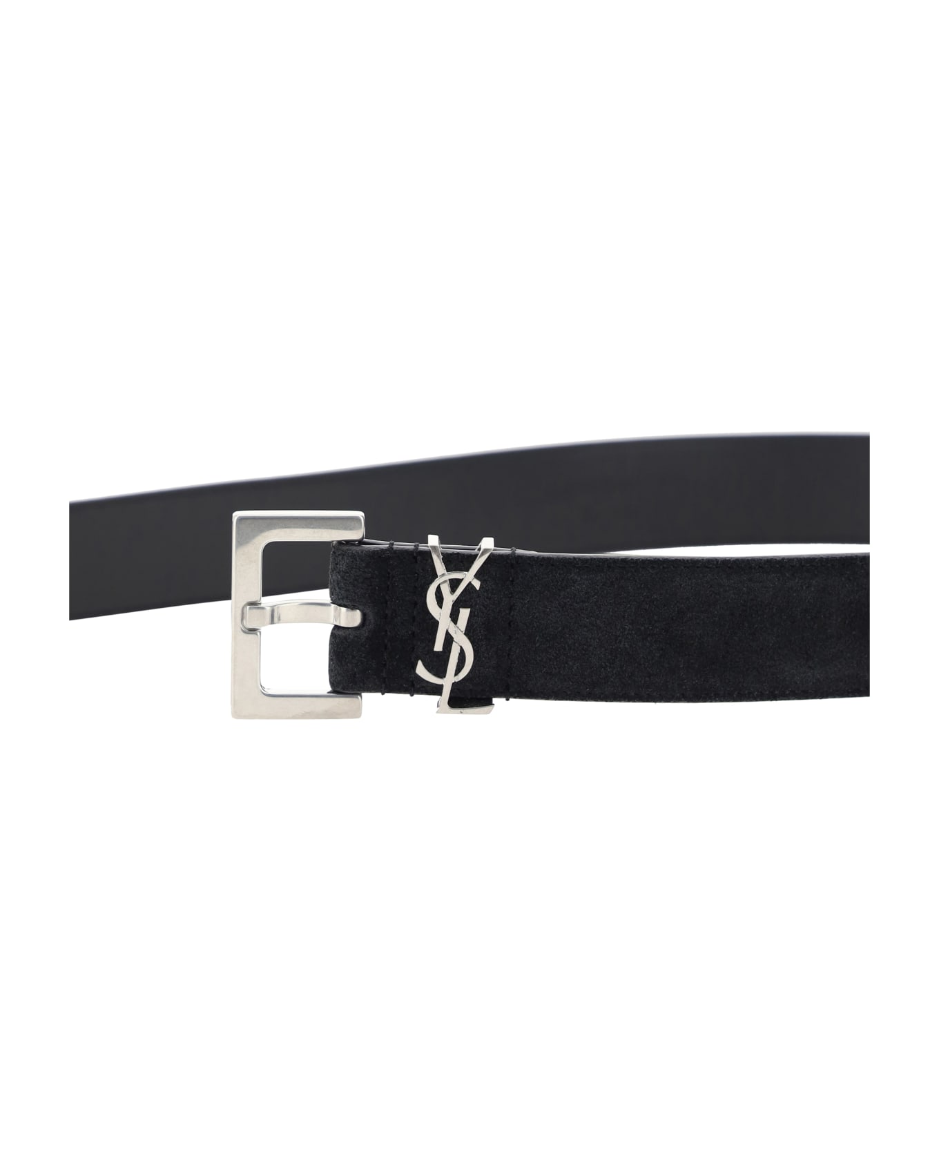 Saint Laurent Logo Plaque Belt - Nero ベルト