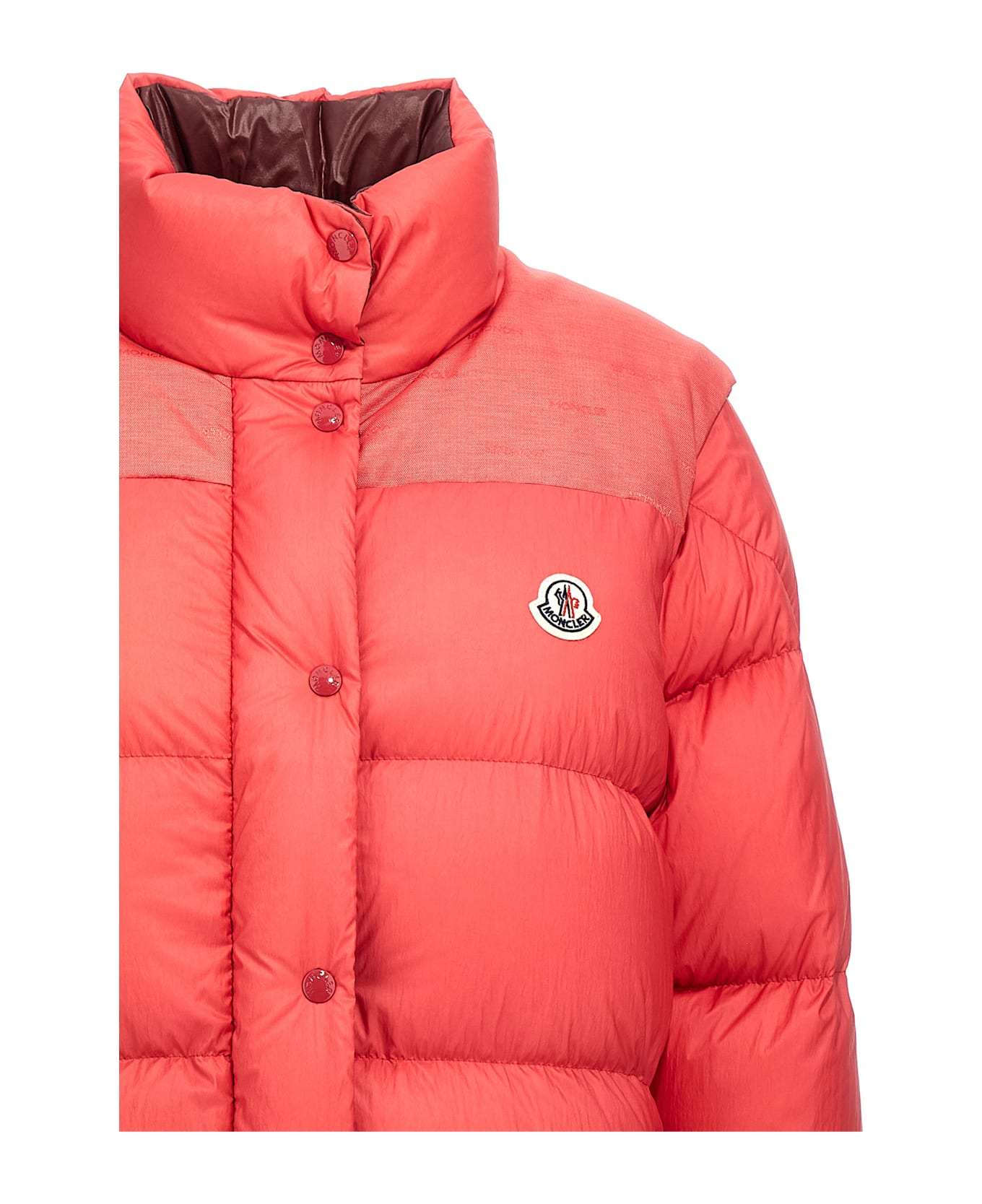 Moncler 'moncler Verone 1' Reversible Down Jacket - Red