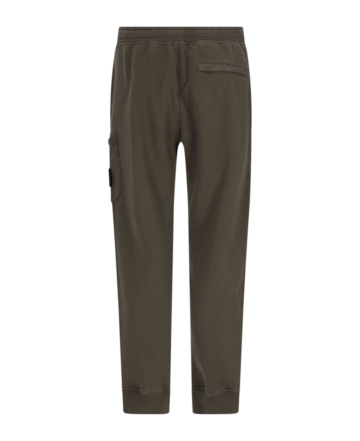Stone Island Logo Track Pants - GREEN