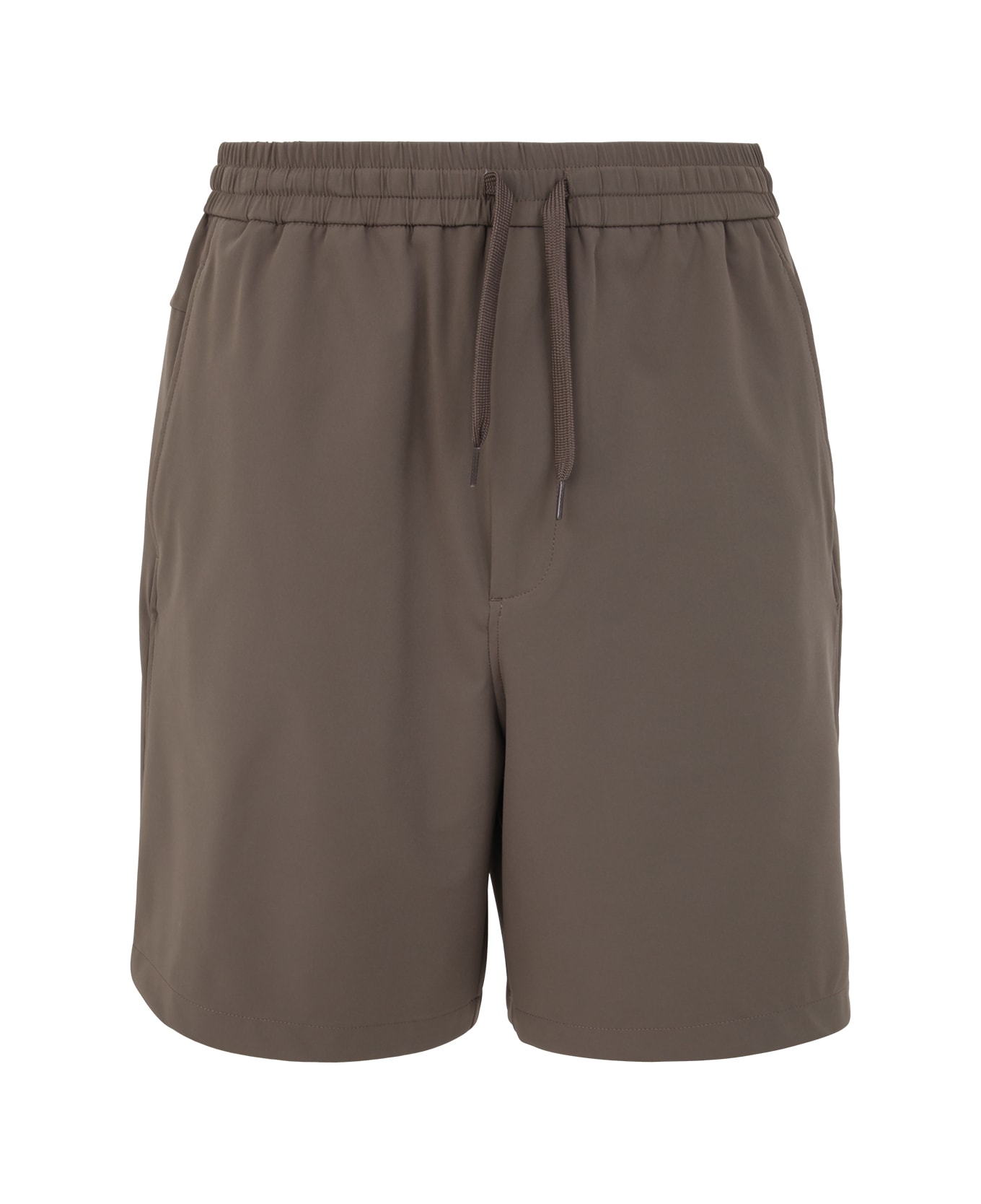 Emporio Armani Knitted Shorts - Mud