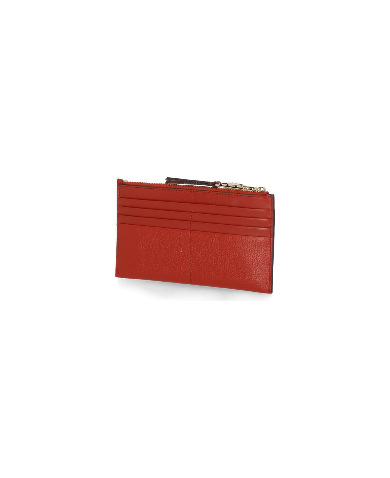 Michael Kors Logo Plaque Zipped Wallet - Red 財布