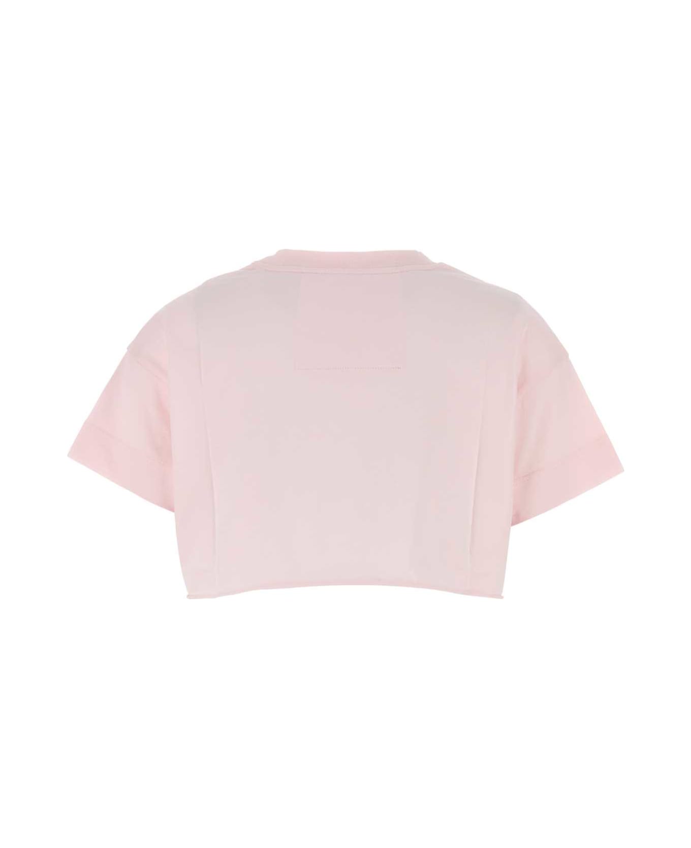 Givenchy Pastel Pink Cotton Crop-top - BABYPINK