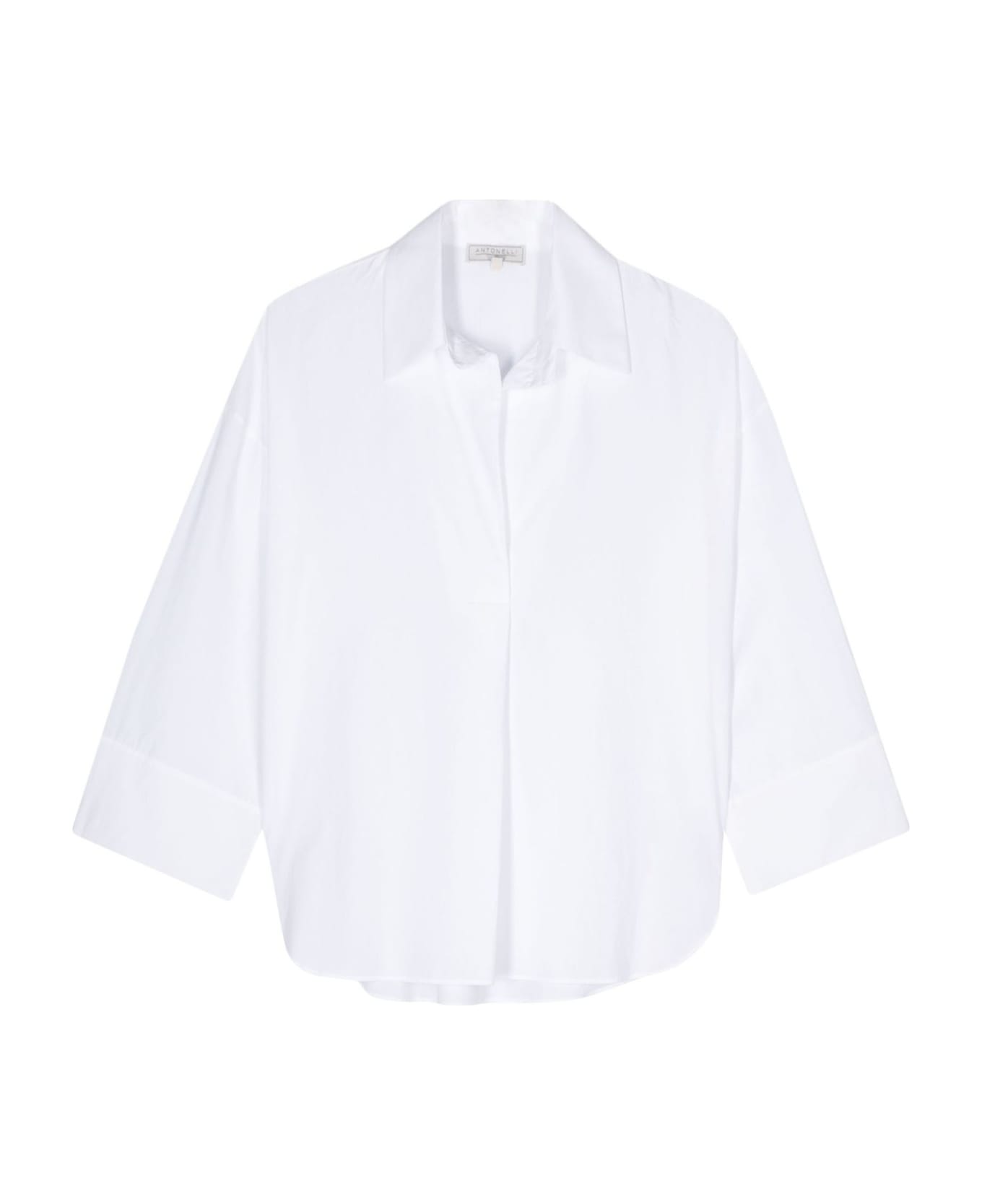 Antonelli Off-white Cotton Shirt - White