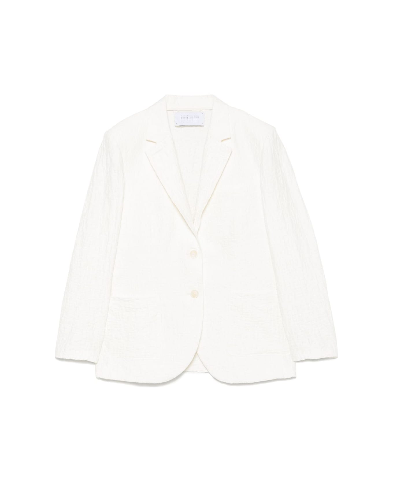 Harris Wharf London Cotton Blend Blazer Jacket - White
