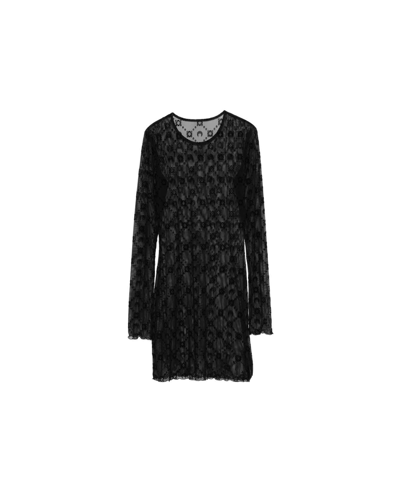 Marine Serre Dress - BLACK