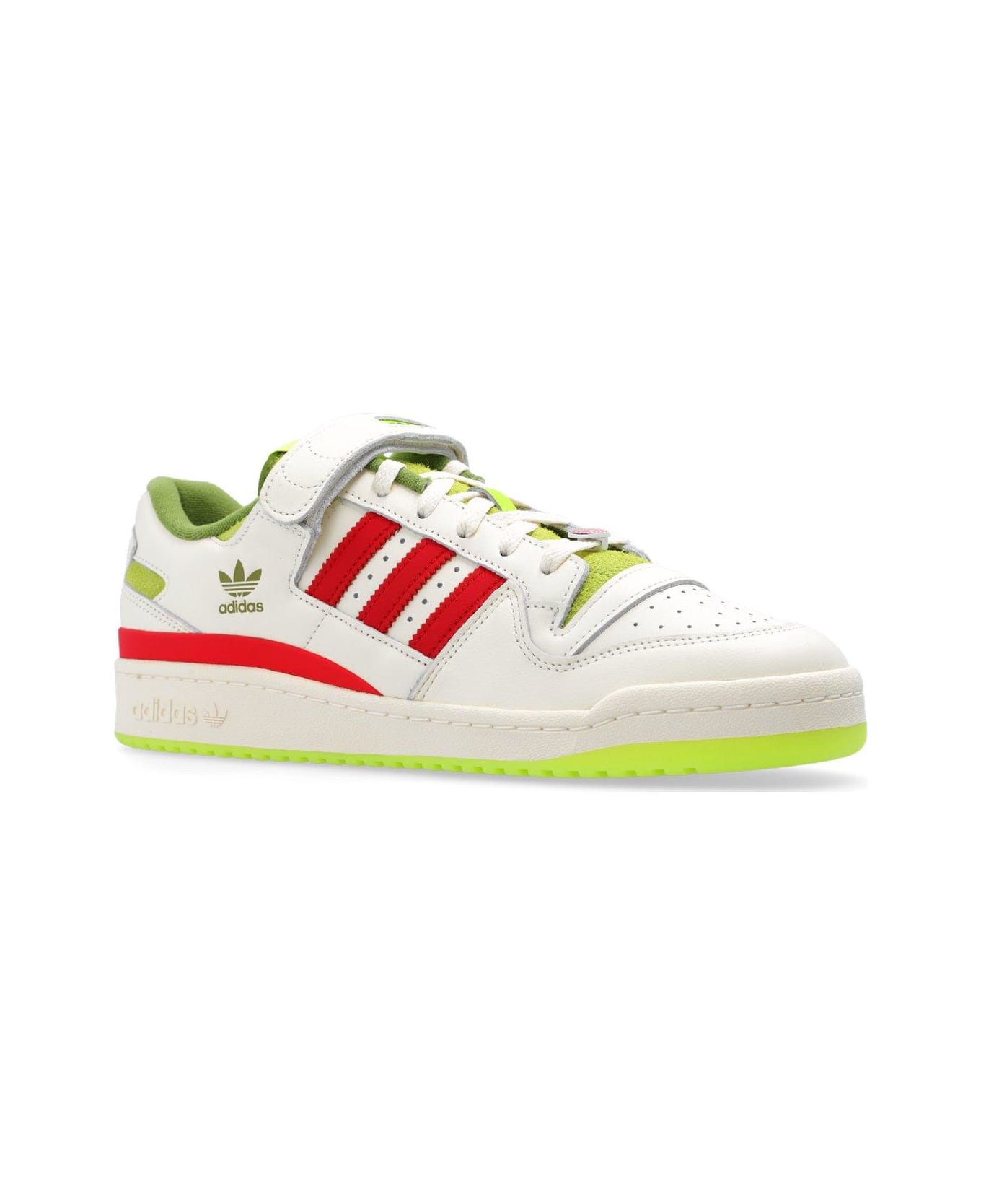 Adidas Originals Forum Low X The Grinch Lace-up Sneakers - Cwhite Colred Sslim