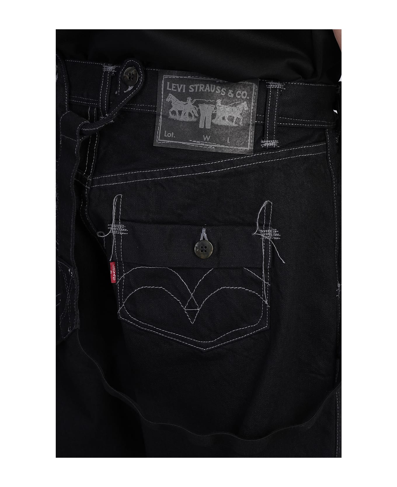 Junya Watanabe Jeans In Black Cotton - black