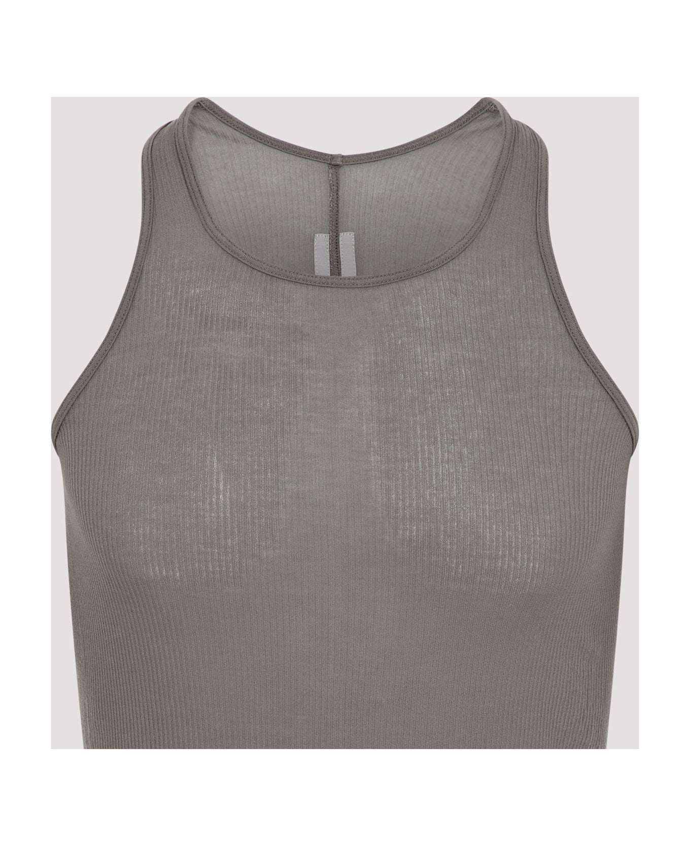 Rick Owens Basic Ribbed Tank Top - Dust