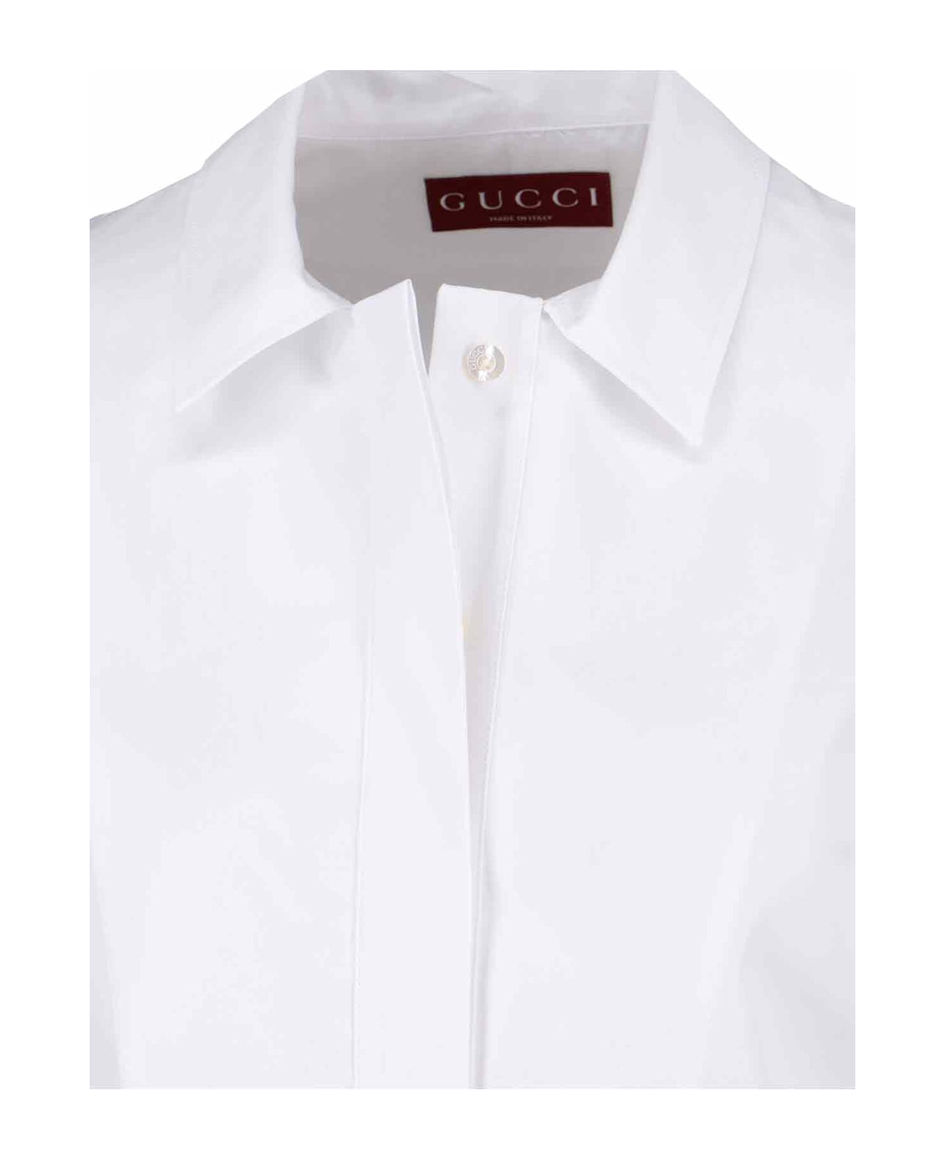 Gucci Shirt With Clamp - White