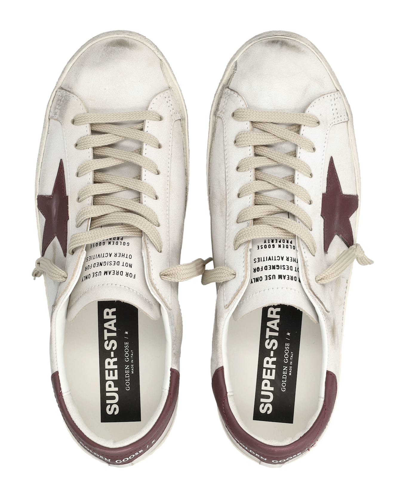 Golden Goose Super-star Sneakers White And Red - WHITE RED