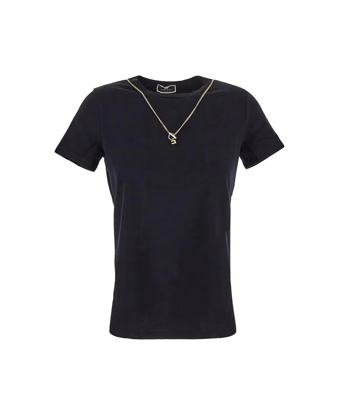 Elisabetta Franchi Black T-shirt - BLACK
