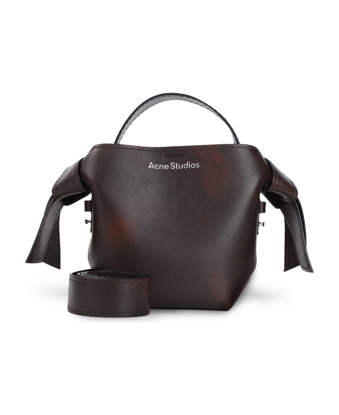 Acne Studios Musubi Mini Handbag - Adm Dark Brown