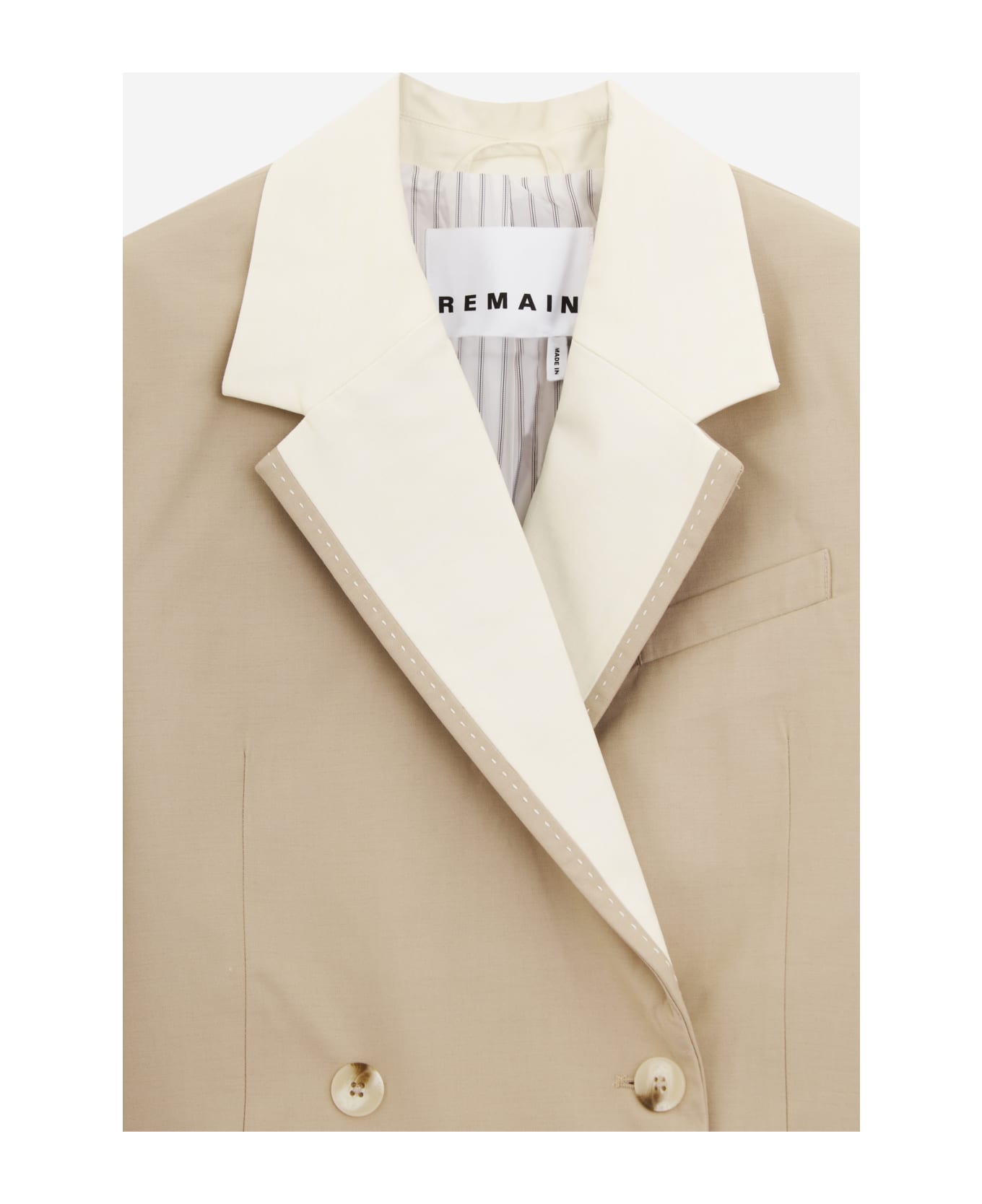 REMAIN Birger Christensen Two Color Jacket - beige コート