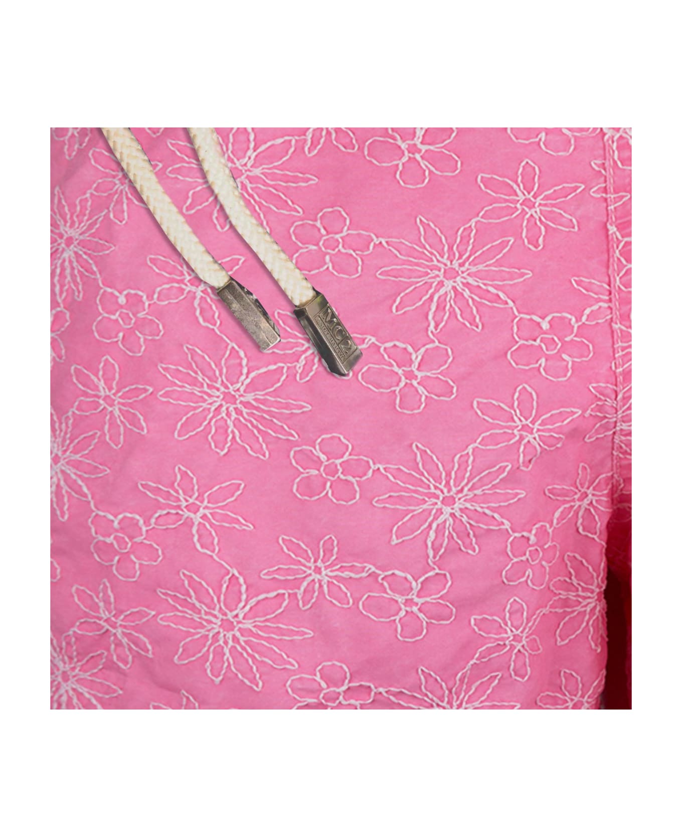 MC2 Saint Barth Pink Embroidered Swim Shorts - PINK
