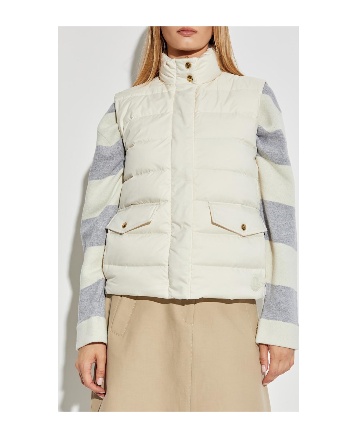 Moncler 
besset
 Puffer Vest - BEIGE