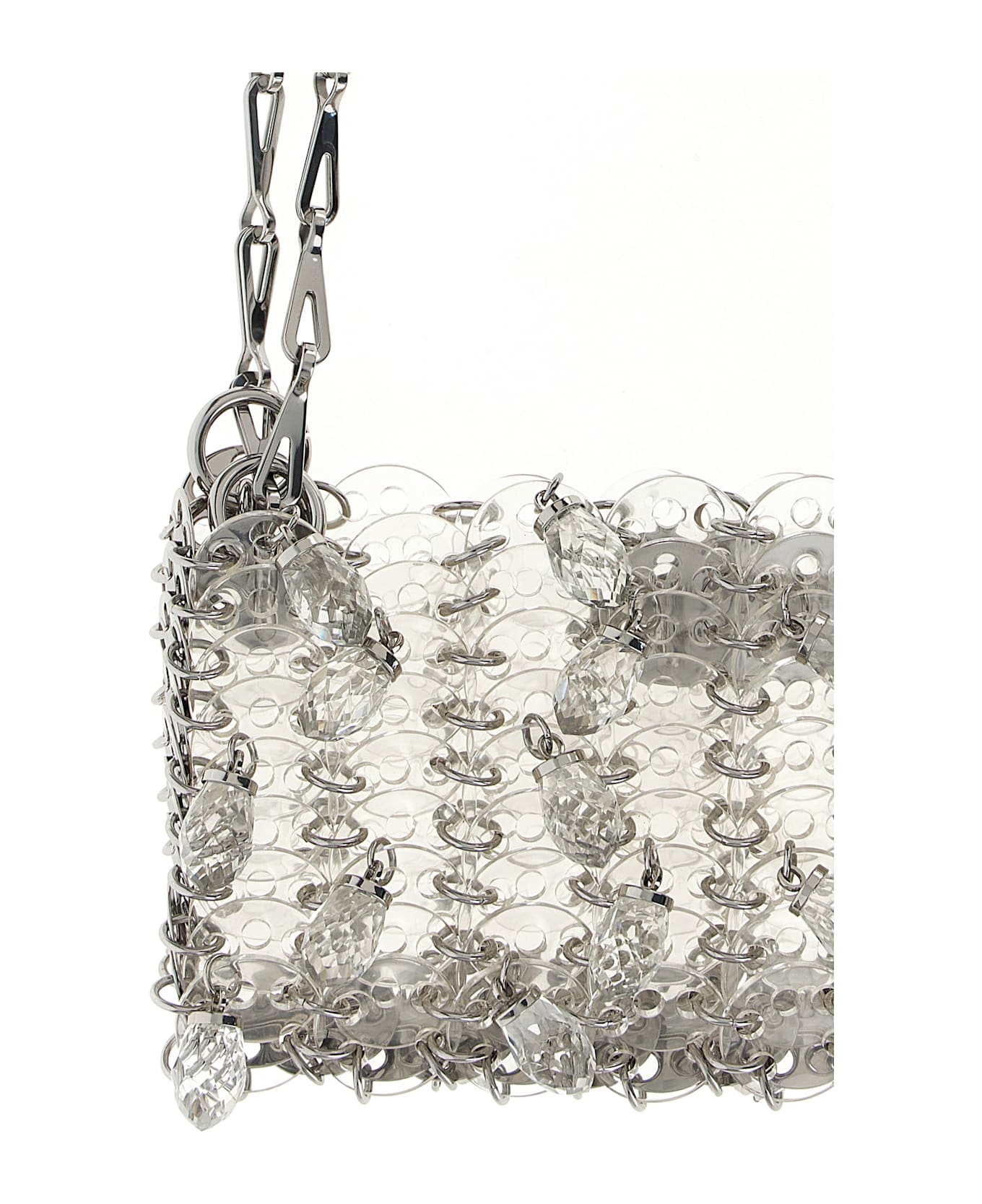 Paco Rabanne 
1969 Nano Crystal Resin
 Shoulder Bag - Silver