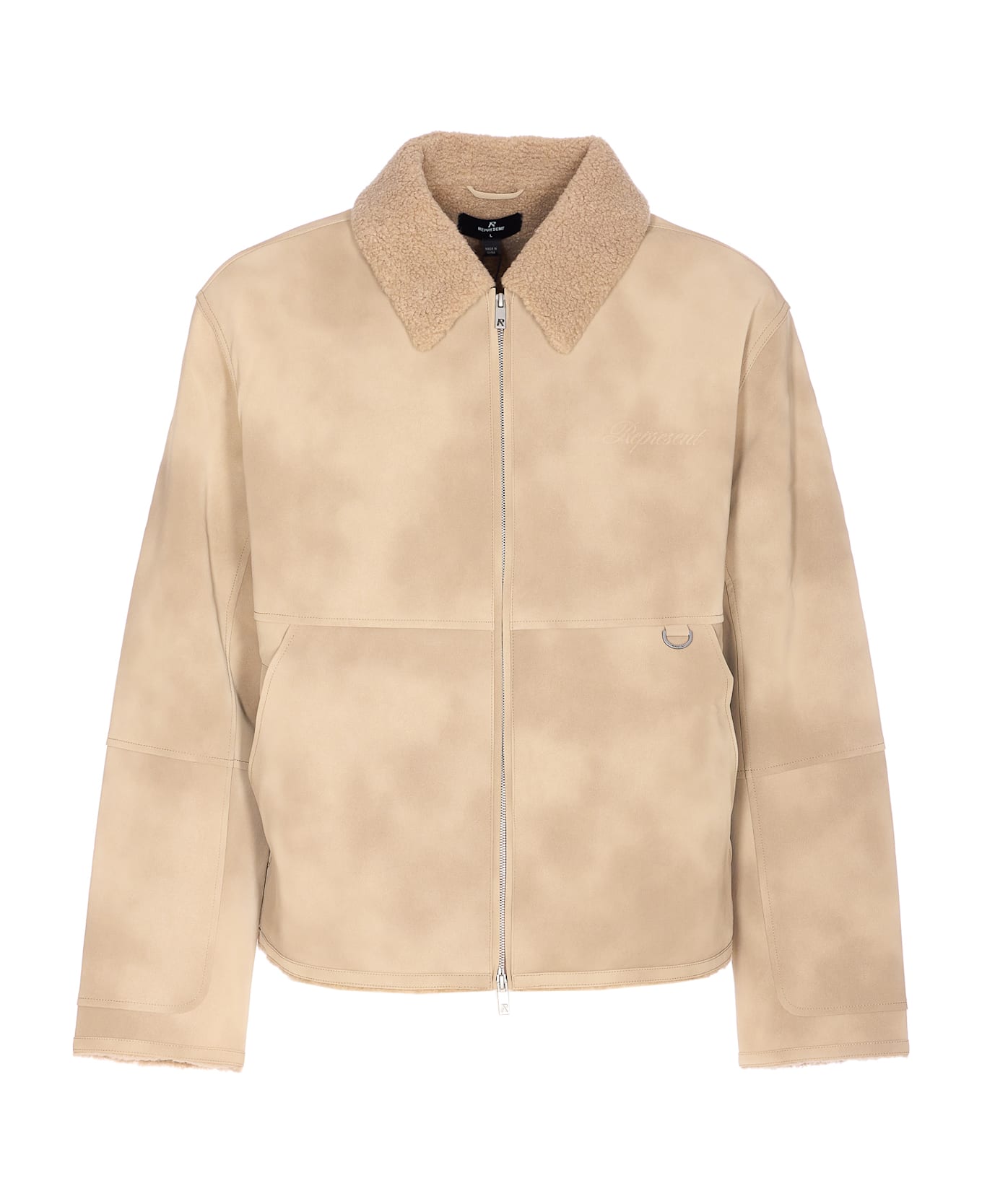 REPRESENT Shearling Jacket - Beige