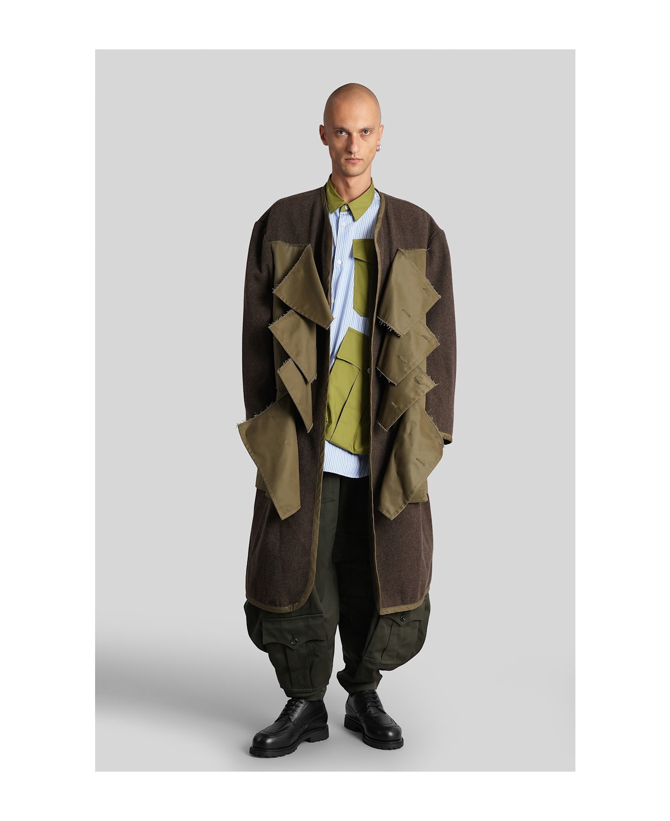 Comme Des Garçons Homme Plus Shirt In Cyan Cotton - cyan