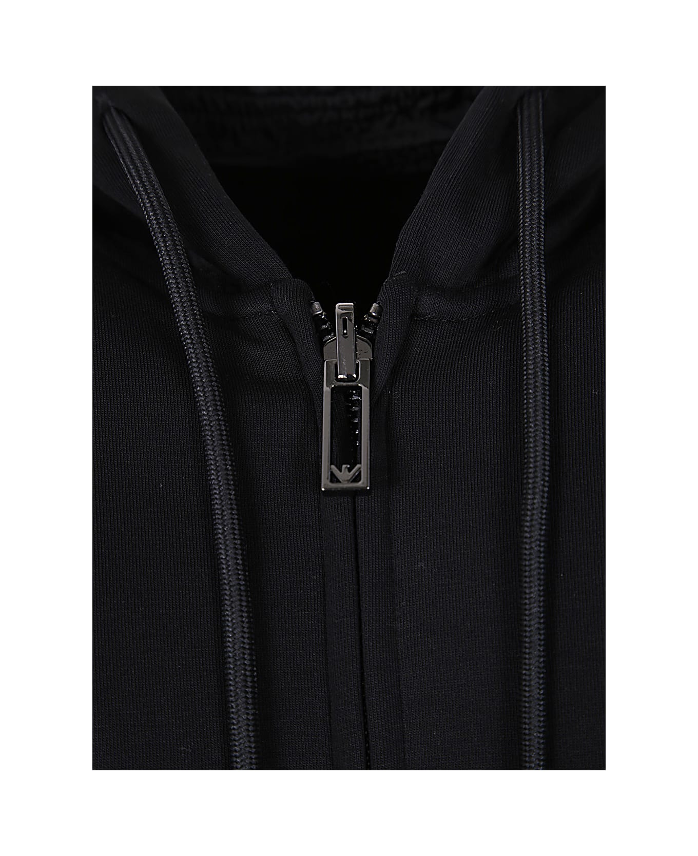 Emporio Armani Blended Cotton Knit - Black