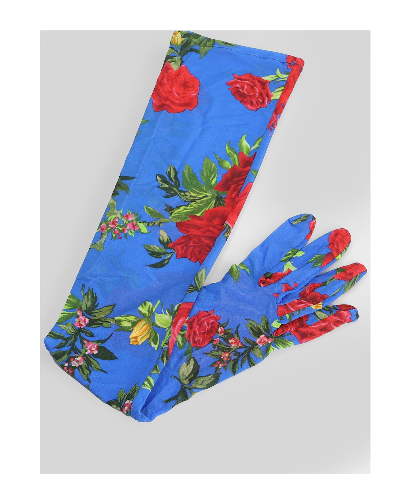 Magda Butrym Gloves 01 Gloves In Blue Polyamide Polyester - blue