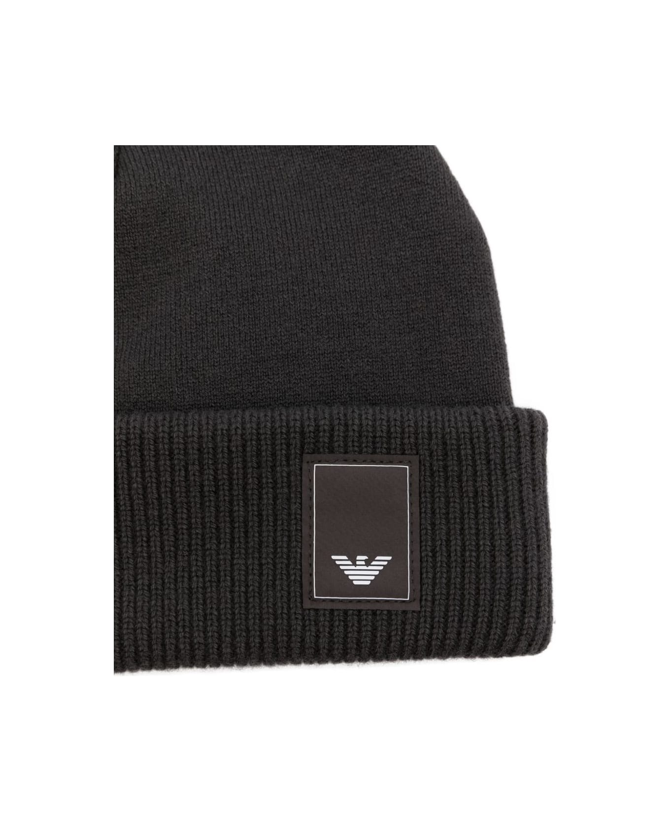 Emporio Armani Wool Beanie - Grey 帽子