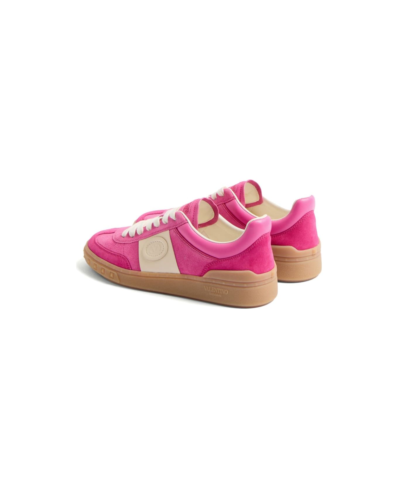 Valentino Garavani Upvillage Leather Sneakers - Fuchsia