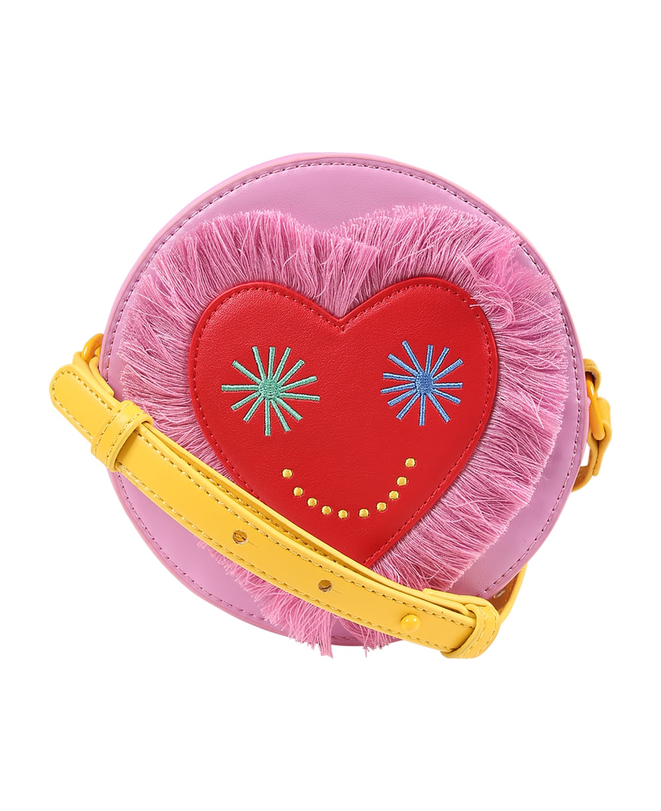 Stella McCartney Kids Pink Bag For Girl With Heart - Multicolor