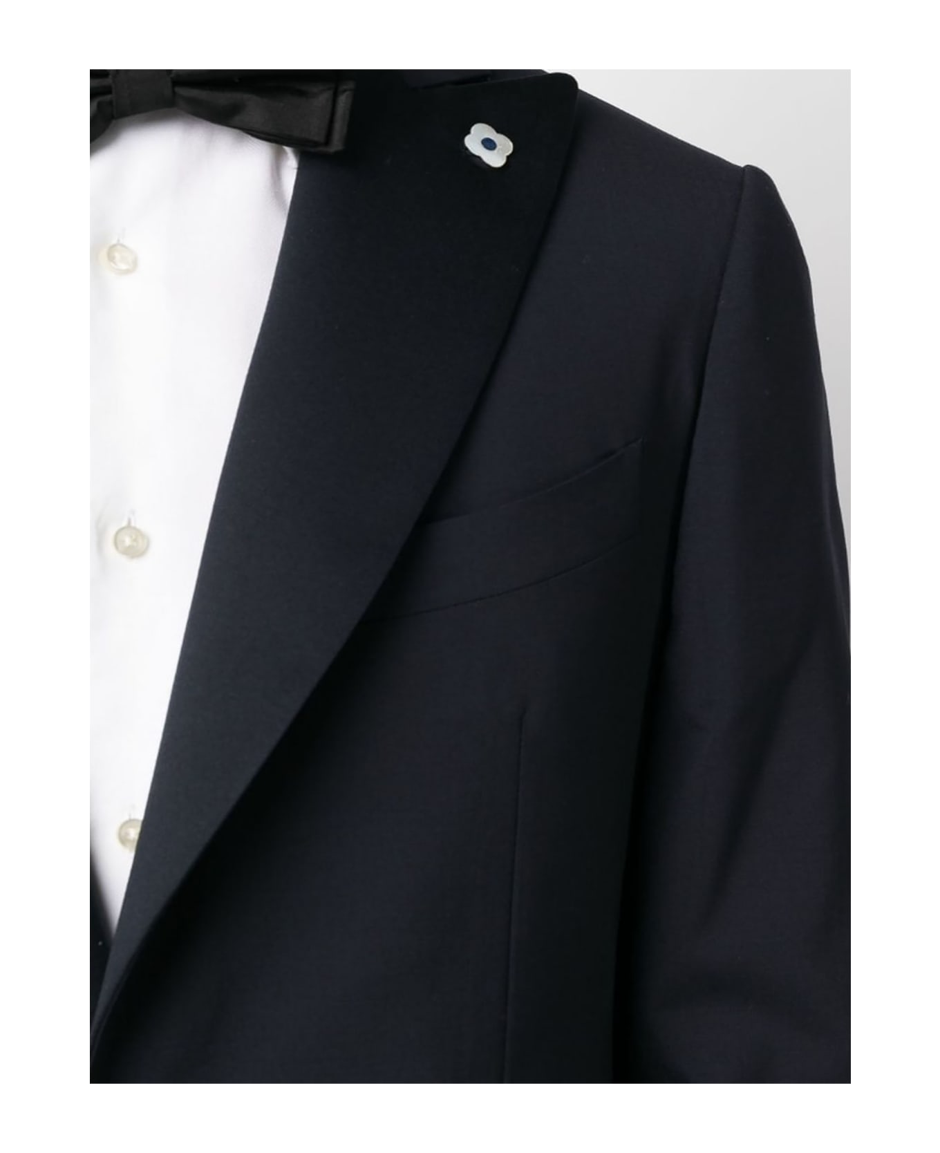Lardini Flower Appliqué Dinner Suit - Blue スーツ