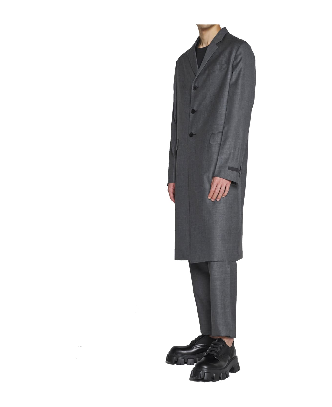 Prada Wool Coat - Gray