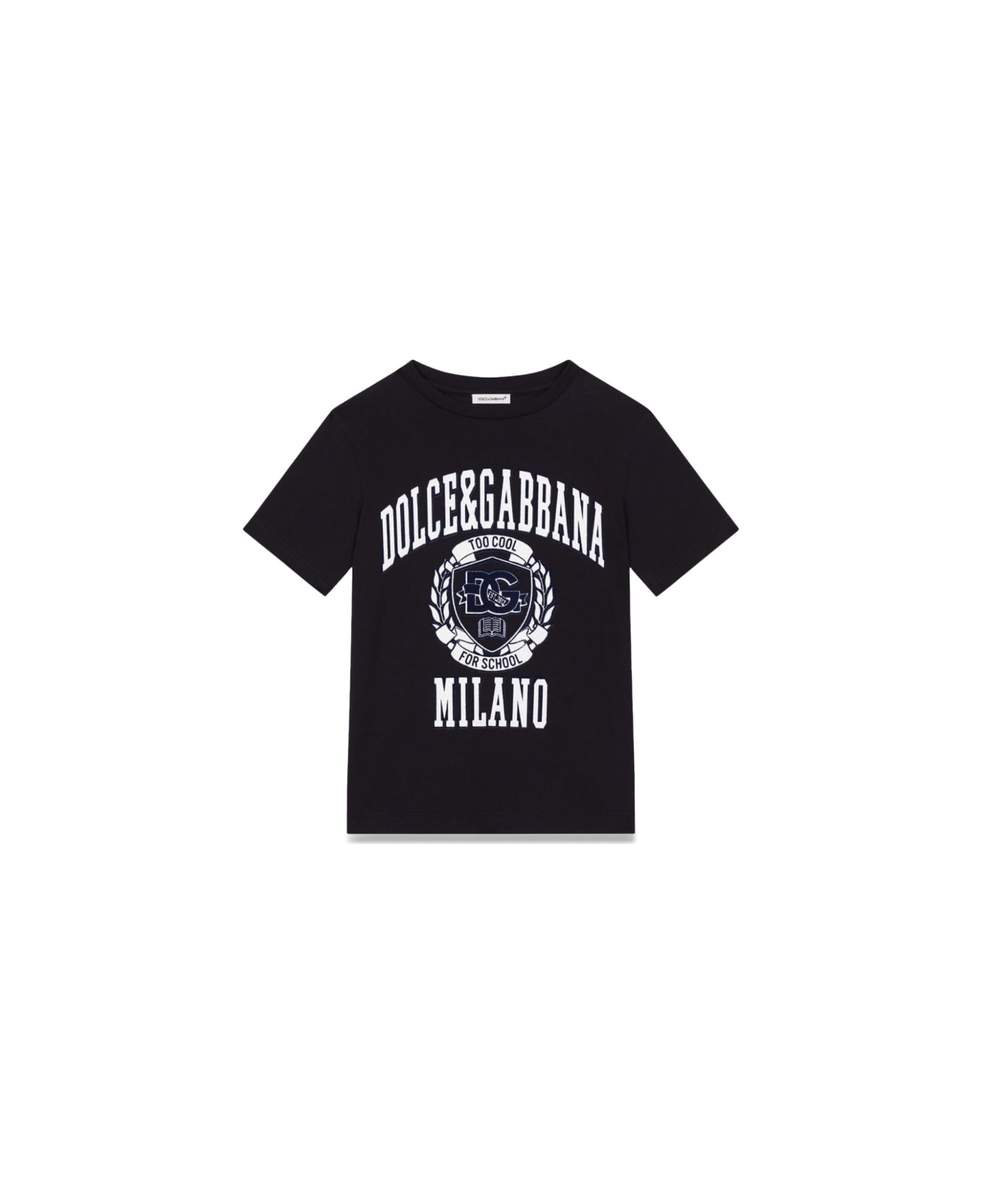 Dolce & Gabbana Short Sleeve T-shirt - BLUE