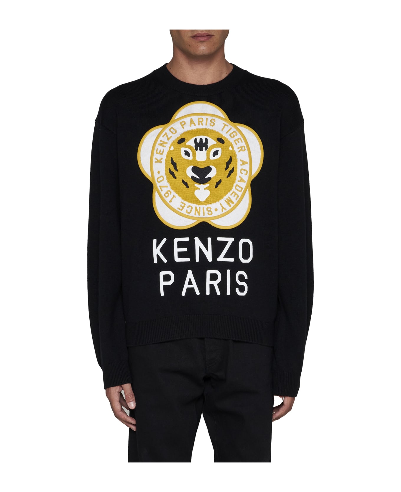 Kenzo Tiger Academy Sweater - BLACK フリース