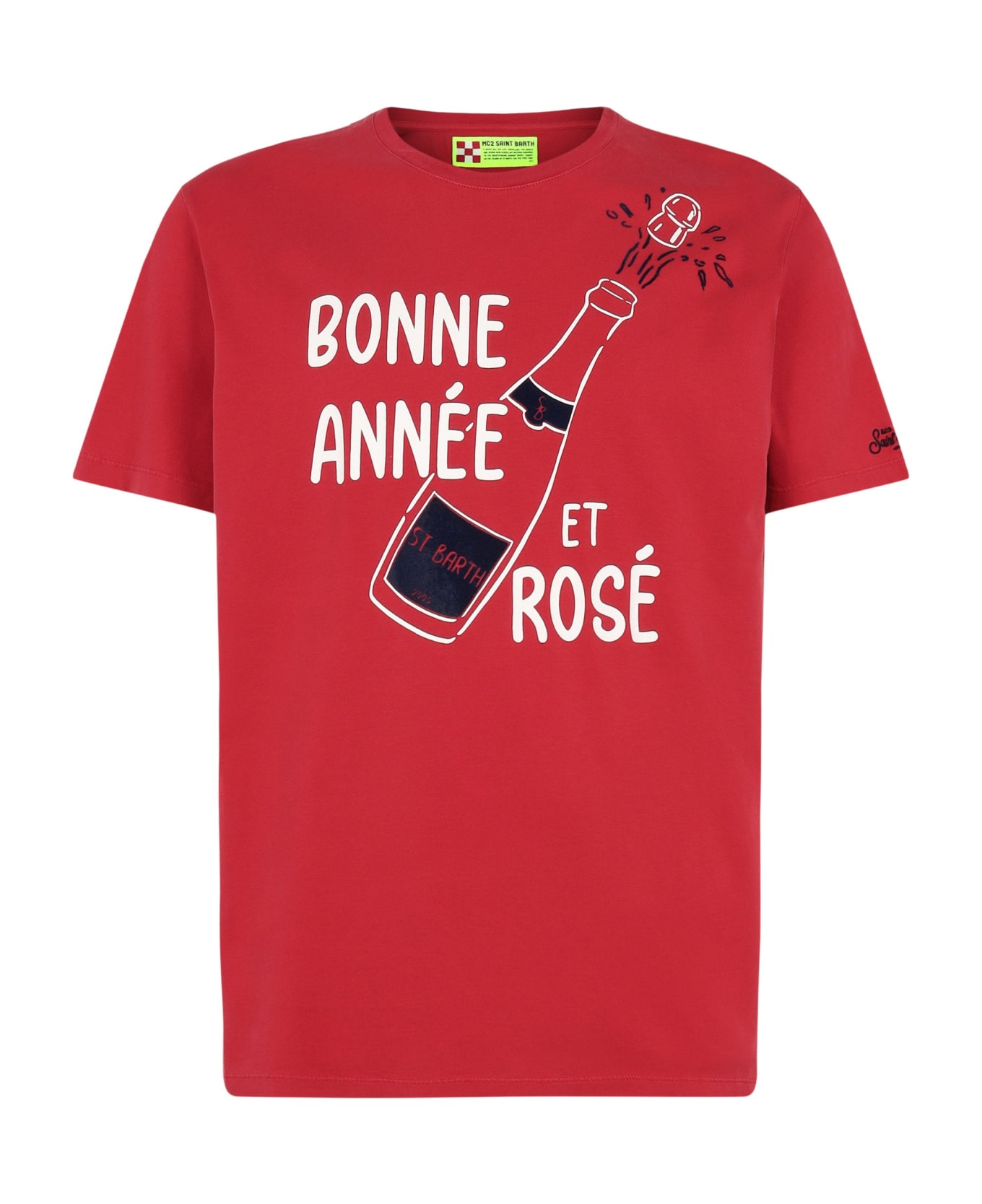 MC2 Saint Barth Bonne Année Et Rosé Red T-shirt - RED