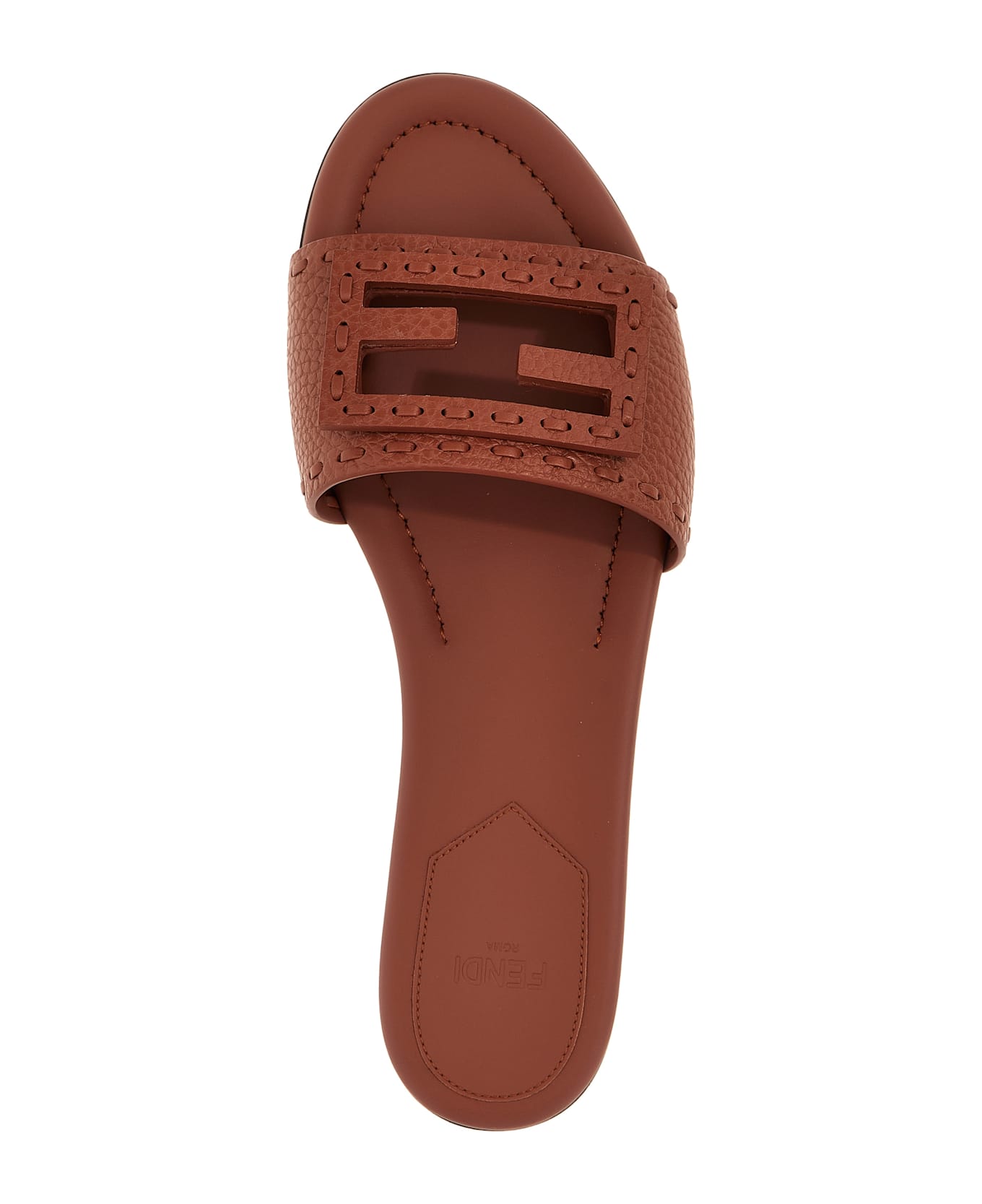 Fendi 'baguette' Slides - Brown