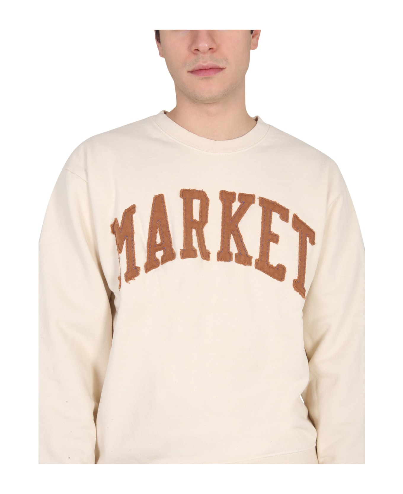 Market Vintage Wash Sweatshirt - BEIGE