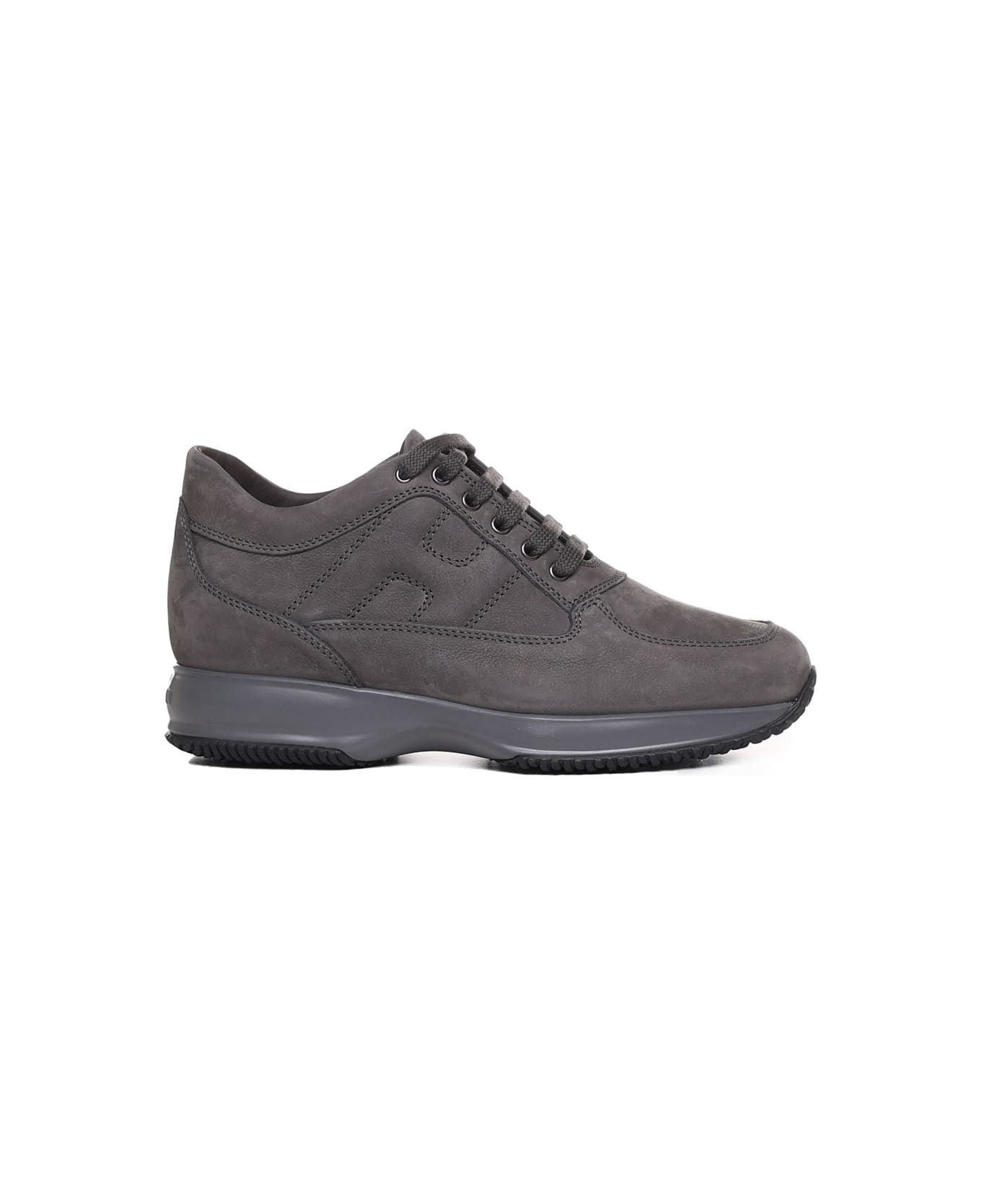 Hogan Interactive Grey Suede Sneakers - Grey