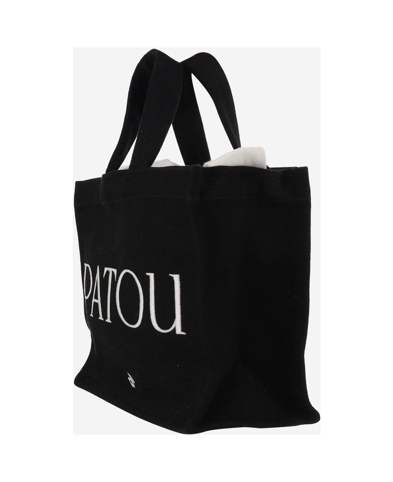Patou Cotton Tote Bag - Black
