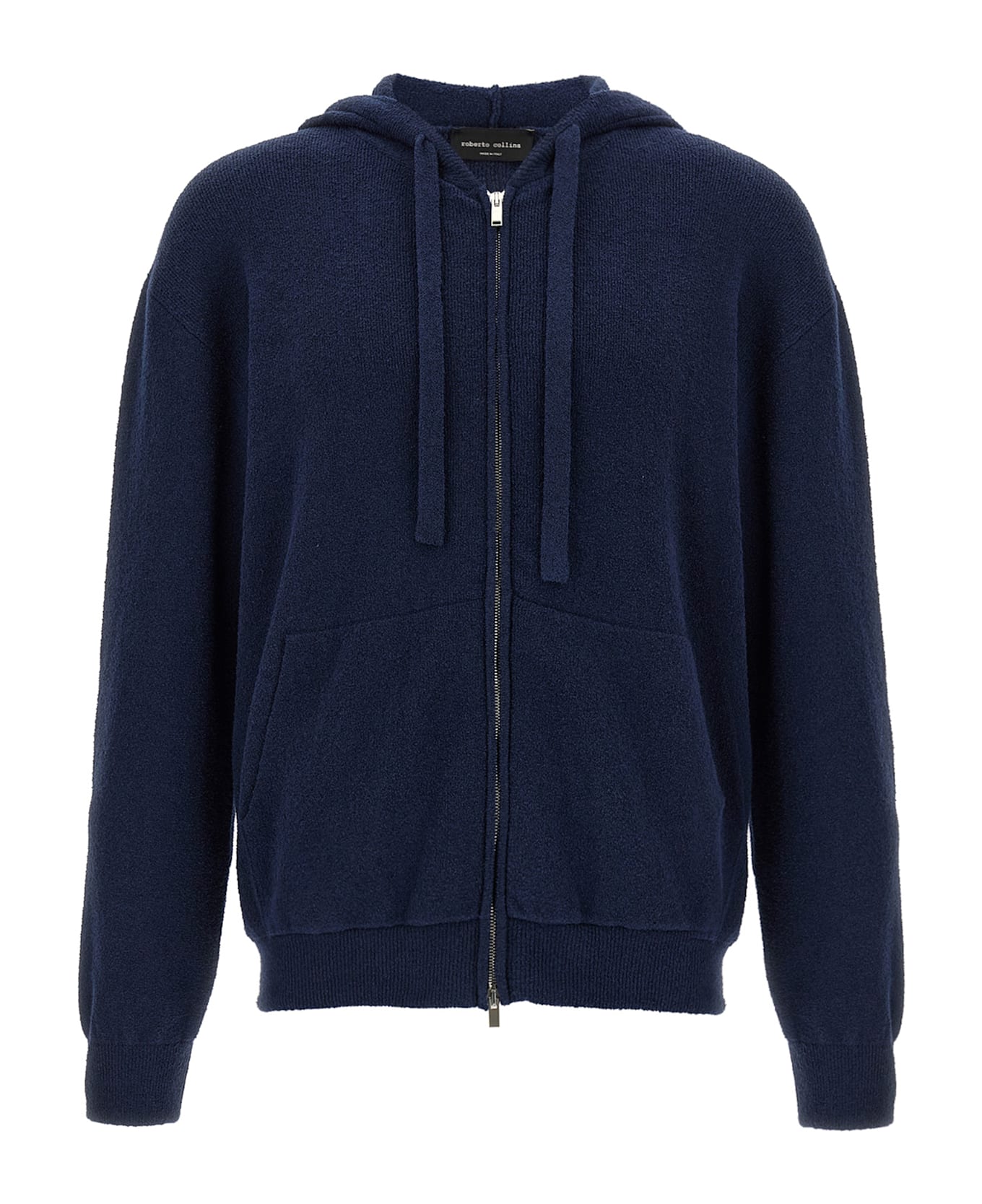 Roberto Collina Terry Hoodie - Blue