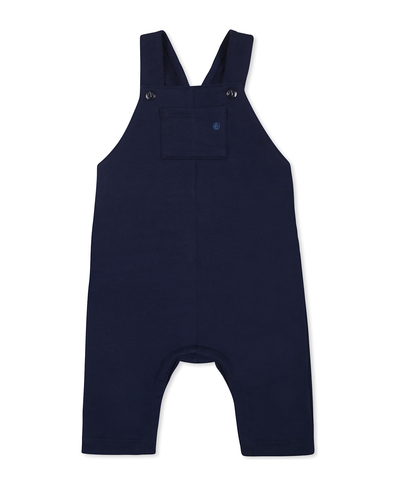 Petit Bateau Blue Dungarees For Baby Boy - Blue