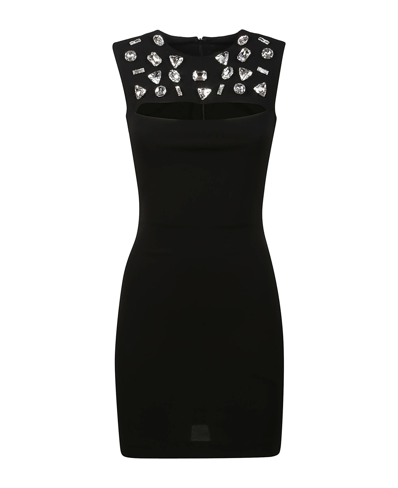 Dsquared2 Cutout Sassy Mini Dress - Black