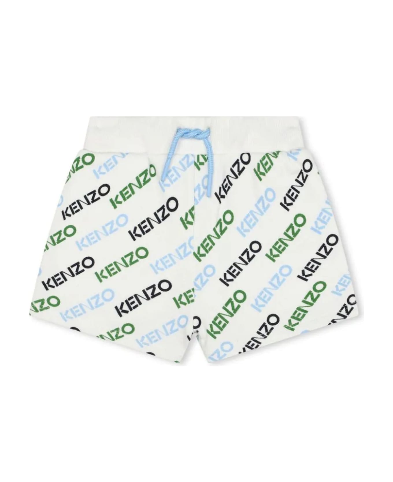 Kenzo Kids Shorts White - Bianco ボトムス