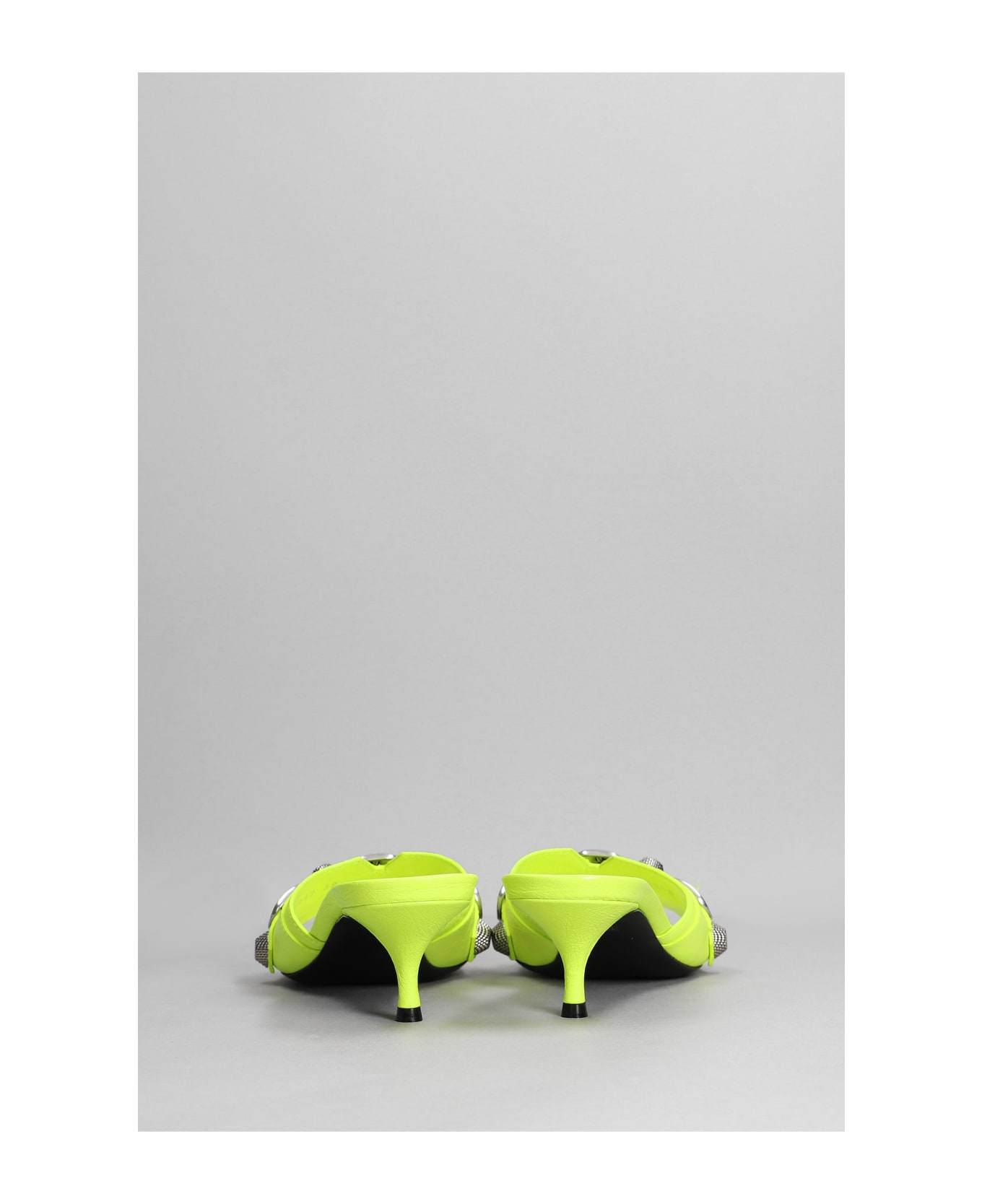 Balenciaga Slipper-mule In Yellow Leather - yellow