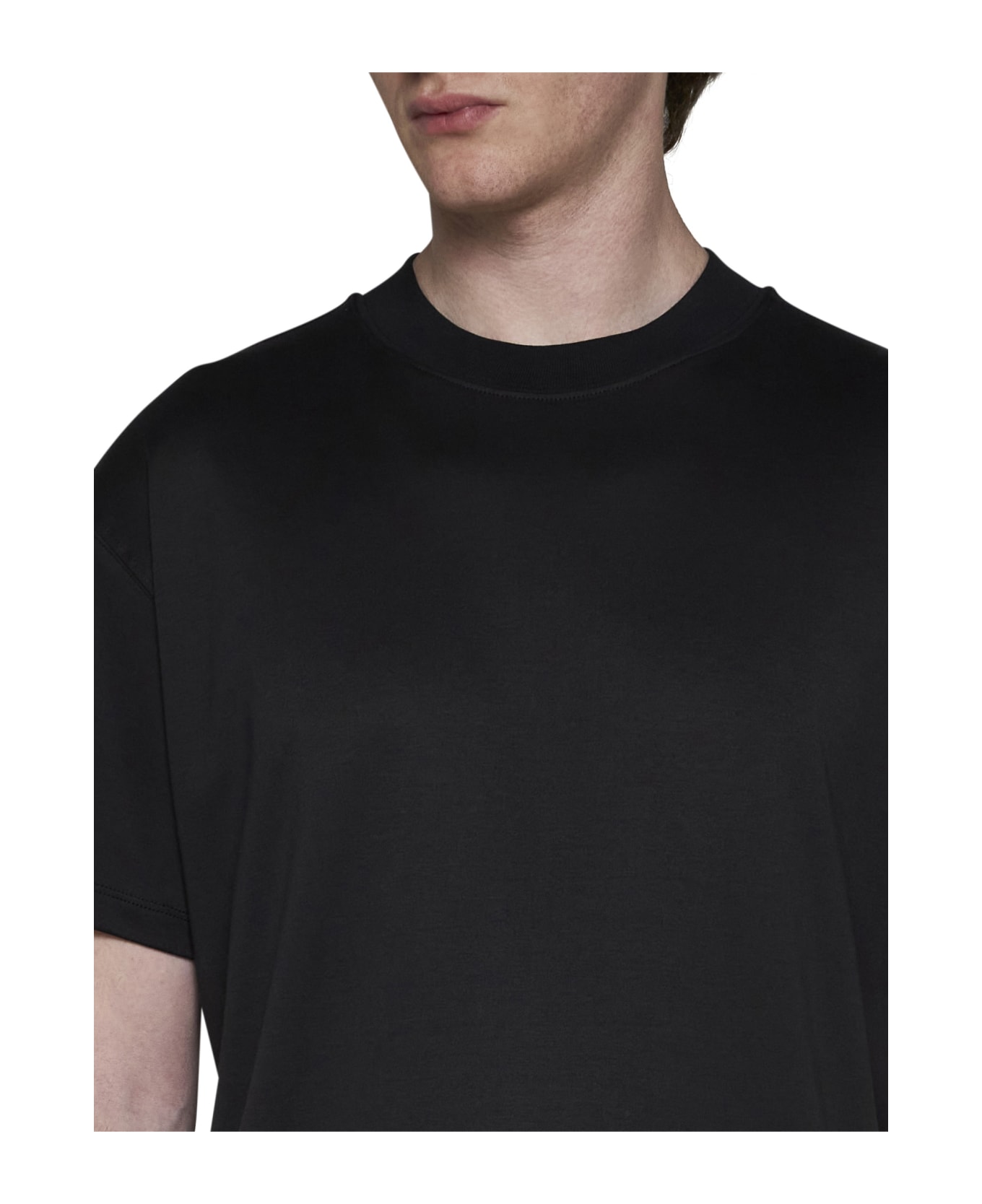 Lardini Cotton T-shirt - Black シャツ